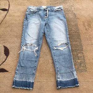 Current Elliott size 28 crop jeans